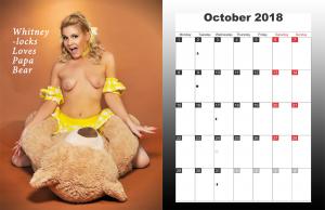 www.xsiteability.com - Miss Whitney Morgan October 2018 Desktop Calendar thumbnail